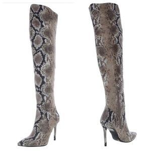 Jessica Simpson Woman’s MultiColor Livelle Size 6M Pointed Toe Over Knee Boots